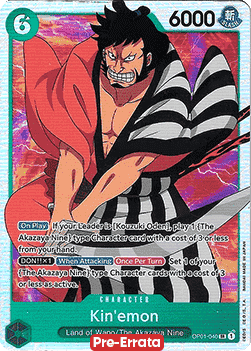 Kin'emon (OP01-040) (V.1) - Romance Dawn (Pre-Errata) (Super Rare) [OP01E-040]