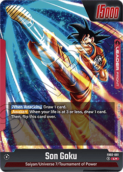 Son Goku // Son Goku (FB02-001)  (V.2 - Alternate Art) - Blazing Aura [Fusion World] (Alternate Art) [FB02-001]