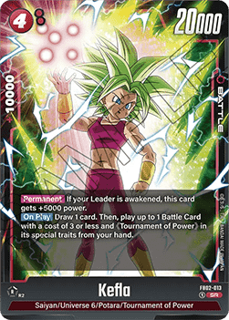 Kefla (FB02-013)  (V.1 - Super Rare) - Blazing Aura [Fusion World] (Super Rare) [FB02-013]