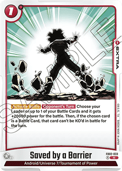 Saved by a Barrier (FB02-033) - Blazing Aura [Fusion World] (Rare) [FB02-033]