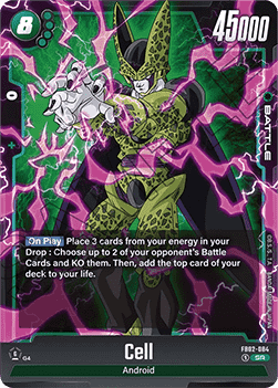 Cell (FB02-084)  (V.1 - Super Rare) - Blazing Aura [Fusion World] (Super Rare) [FB02-084]