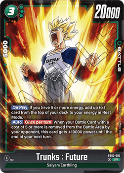 Trunks : Future (FB02-091)  (V.1 - Super Rare) - Blazing Aura [Fusion World] (Super Rare) [FB02-091]