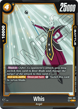 Whis (FB02-106) - Blazing Aura [Fusion World] (Rare) [FB02-106]