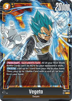 Vegeta (FB02-133)  (V.1 - Super Rare) - Blazing Aura [Fusion World] (Super Rare) [FB02-133]