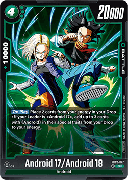 Android 17 / Android 18 (FB02-077) [Fusion World] (V.1 - Rare)