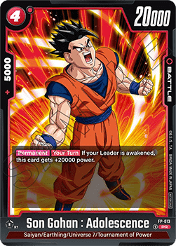 Son Gohan : Adolescence (FP-013)  (V.1 - Promo) - Promos [Fusion World] (Promo) [FWP-013]