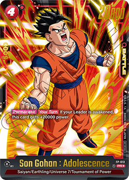 Son Gohan : Adolescence (FP-013)  (V.2 - Promo) - Promos [Fusion World] (Promo) [FWP-013]