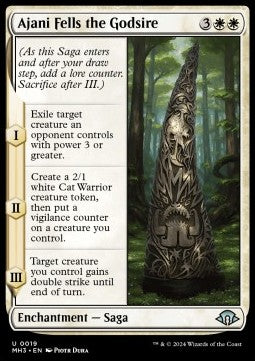 Ajani Fells the Godsire - Modern Horizons 3 (Uncommon) [MH3-19]