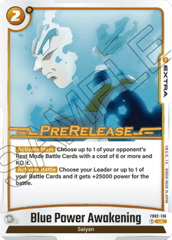 Blue Power Awakening (FB02-136) - Promos: Blazing Aura [Fusion World] (Uncommon) [FB02P-136]
