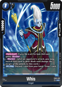 Whis (FB03-029) - Raging Roar [Fusion World] (Uncommon) [FB03-029]