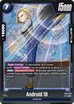 Android 18 (FB03-035) - Raging Roar [Fusion World] (Uncommon) [FB03-035]