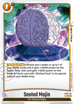 Sealed Majin (FB03-103) - Raging Roar [Fusion World] (Common) [FB03-103]
