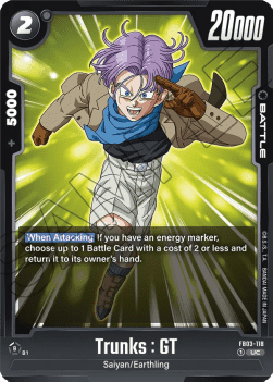 Trunks : GT (FB03-118) - Raging Roar [Fusion World] (Uncommon) [FB03-118]
