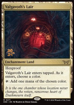 Valgavoth's Lair (V.1) - Duskmourn: House of Horror: Promos (Rare) [PDSK-271]