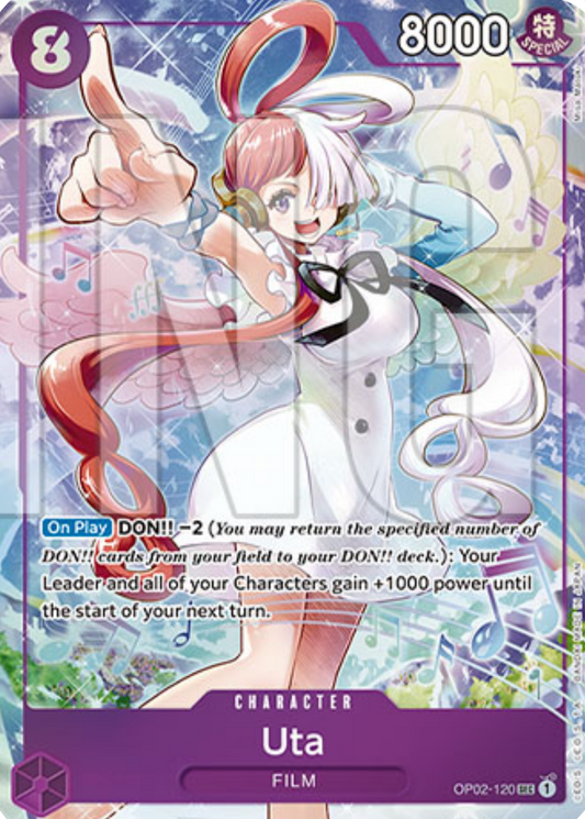 Uta (OP02-120) - Unnumbered Promos (Secret Rare) [UP-OP02-120]