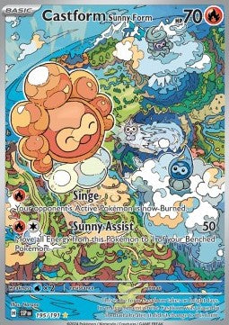 Castform Sunny Form - Surging Sparks (Illustration Rare) [SSP-195]