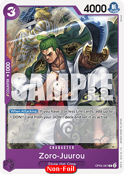 Zoro-Juurou (OP05-067) - Starter Deck: Purple Monkey.D.Luffy (Rare) [ST-18-OP05-067]