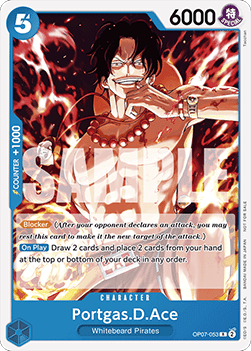 Portgas.D.Ace (OP07-053) (V.1) - Unnumbered Promos (Rare) [UP-OP07-053]