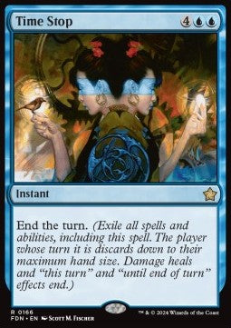 Time Stop - Magic: The Gathering Foundations (Rare) [FDN-166]
