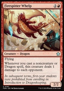 Firespitter Whelp - Magic: The Gathering Foundations (Uncommon) [FDN-197]