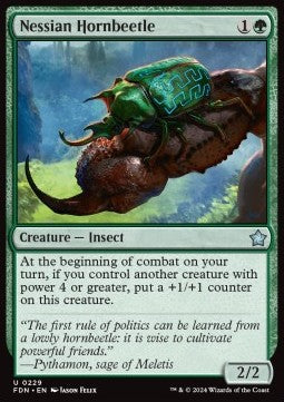 Nessian Hornbeetle - Magic: The Gathering Foundations (Uncommon) [FDN-229]