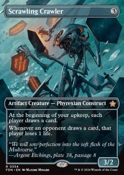 Scrawling Crawler (V.1) - Magic: The Gathering Foundations: Extras (Rare) [XFDN-354]