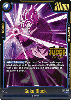 Goku Black (FB02-040) - Judge Promos [Fusion World] (Rare) [JPFW-FB02-040]