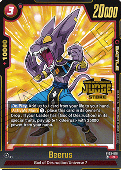 Beerus (FB03-018) - Judge Promos [Fusion World] (Rare) [JPFW-FB03-018]