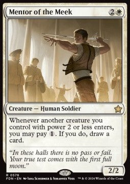 Mentor of the Meek - Magic: The Gathering Foundations: Starter Collection (Rare) [SFDN-578]