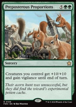 Preposterous Proportions - Magic: The Gathering Foundations (Rare) [FDN-109]