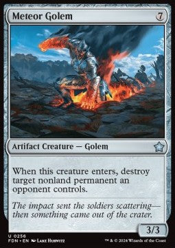 Meteor Golem - Magic: The Gathering Foundations (Uncommon) [FDN-256]