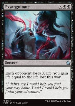 Exsanguinate - Magic: The Gathering Foundations (Uncommon) [FDN-173]
