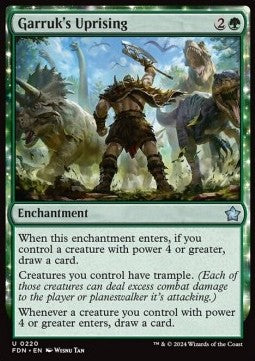 Garruk's Uprising - Magic: The Gathering Foundations (Uncommon) [FDN-220]