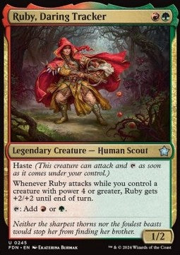 Ruby, Daring Tracker - Magic: The Gathering Foundations (Uncommon) [FDN-245]