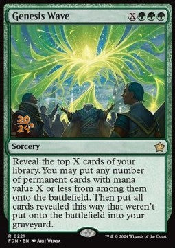 Genesis Wave (V.1) - Magic: The Gathering Foundations: Promos (Rare) [PFDN-221]