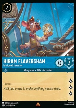 Hiram Flaversham - Intrigued Inventor