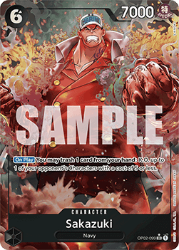 Sakazuki (OP02-099) (V.2) - The Best (Alternate Art) [PRB01-OP02-099]