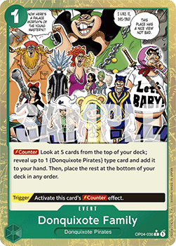 Donquixote Family (OP04-036) (V.3) - The Best (Common) [PRB01-OP04-036]