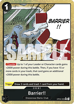 Barrier!! (OP04-095) (V.3) - The Best (Common) [PRB01-OP04-095]