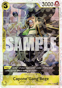 Capone"Gang"Bege" (OP04-100) (V.2) - The Best (Rare) [PRB01-OP04-100]