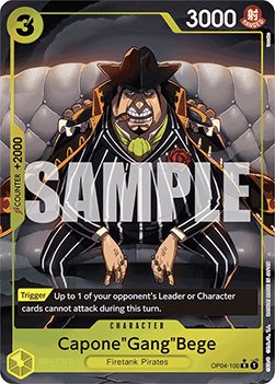 Capone"Gang"Bege" (OP04-100) (V.4) - The Best (Alternate Art) [PRB01-OP04-100]