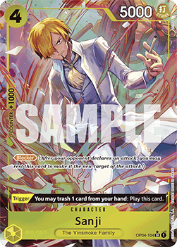 Sanji (OP04-104) (V.2) - The Best (Alternate Art) [PRB01-OP04-104]