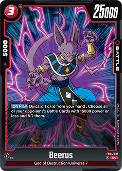 Beerus (FB04-017) - Ultra Limit [Fusion World] (Uncommon) [FB04-017]