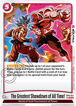 The Greatest Showdown of All Time! (FB03-024)  (V.1 - Uncommon) - Unnumbered Promos [Fusion World] (Uncommon) [FWUP-FB03-022]
