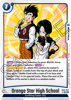 Orange Star High School (FB03-050)  (V.1 - Rare) - Unnumbered Promos [Fusion World] (Rare) [FWUP-FB03-050]