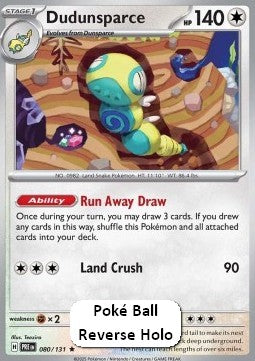 Dudunsparce - Prismatic Evolutions: Additionals (Rare) [xPRE-080]