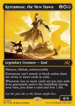 Ketramose, the New Dawn (V.1) - Aetherdrift: First-Place (Mythic) [DFTFP-482]