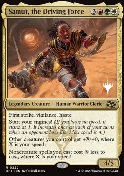 Samut, the Driving Force (V.2) - Aetherdrift: Promos (Rare) [PDFT-222]
