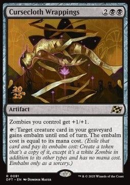 Cursecloth Wrappings (V.1) - Aetherdrift: Promos (Rare) [PDFT-81]