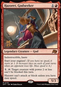 Hazoret, Godseeker (V.1) - Aetherdrift: Promos (Mythic) [PDFT-133]